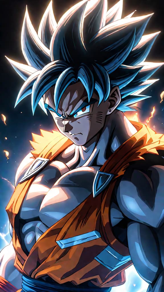  an anime art depicting a power surpassing goku's ultra instinct: 'divine ascendance,' a technique transcending even gods in dragon ball lore. hyperrealistic, full body, detailed clothing, highly detailed, cinematic lighting, stunningly beautiful, intricate, sharp focus, f/1. 8, 85mm, (centered image composition), (professionally color graded), ((bright soft diffused light)), volumetric fog, trending on instagram, trending on tumblr, HDR 4K, 8K