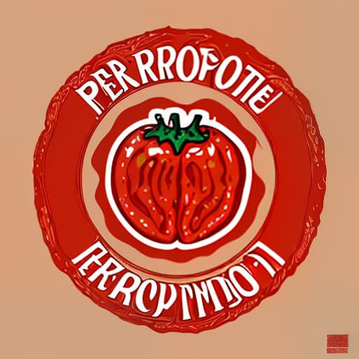  logo for products related to dried tomatoes, called perhe tomatti, (logo:1.3), vector graphics, brand, design, inspired, (straight:1.3), (symmetrical:0.4)