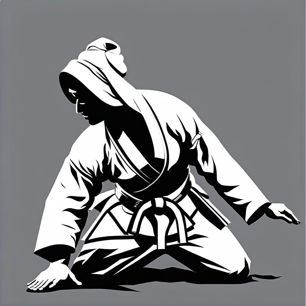  minimalist style judo, vector image . simple, clean, uncluttered, modern, elegant, t shirt design hyperrealistic, full body, detailed clothing, highly detailed, cinematic lighting, stunningly beautiful, intricate, sharp focus, f/1. 8, 85mm, (centered image composition), (professionally color graded), ((bright soft diffused light)), volumetric fog, trending on instagram, trending on tumblr, HDR 4K, 8K