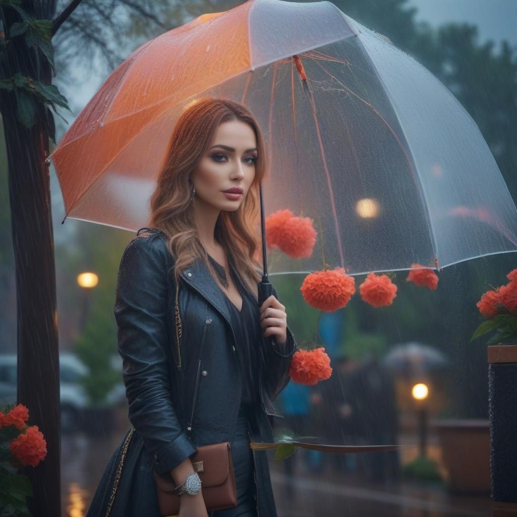  Rain in Volgograd, beautiful urban landscape hyperrealistic, full body, detailed clothing, highly detailed, cinematic lighting, stunningly beautiful, intricate, sharp focus, f/1. 8, 85mm, (centered image composition), (professionally color graded), ((bright soft diffused light)), volumetric fog, trending on instagram, trending on tumblr, HDR 4K, 8K