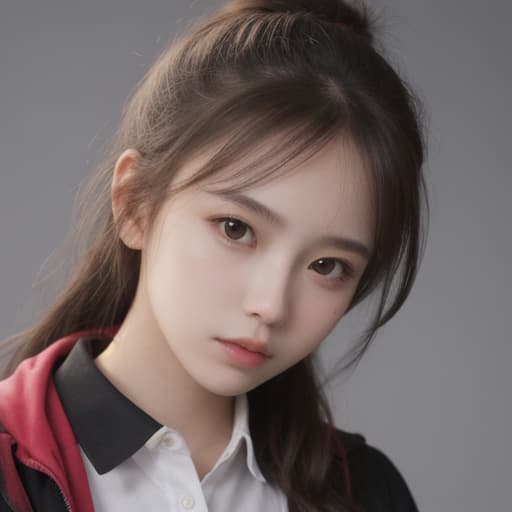  girl, best quality, solo, headshot, simple background