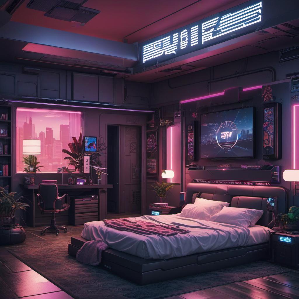  bedroom club , cyberpunk style