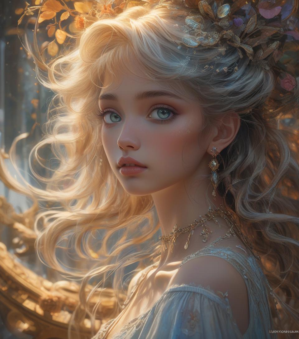  hyper realistic digital painting of a beautiful girl, oil painting on canvas, combining the styles of luis royo, josephine wall, greg rutkowski, loish, rhads, beeple, makoto shinkai, lois van baarle, ilya kuvshinov, rossdraws, tom bagshaw, alphonse mucha, detailed face, piercing eyes, glass painting, delicate details, photorealistic, award winning, dynamic, organic, wide lighting, double exposure, fabulous, exquisite, magnificent, perfect, unreal engine, global illumination, detailed and complex environmen