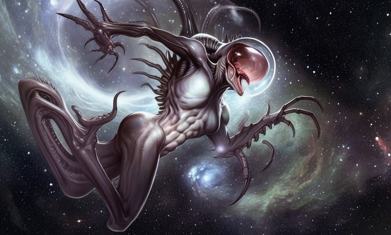  monster space xenomorph fantastic realism