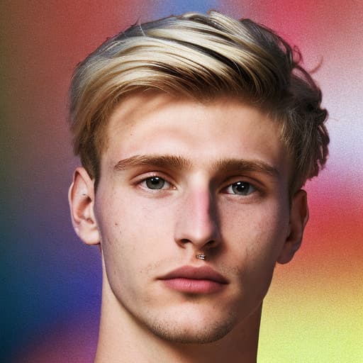 portrait+ style Russian LGBT queer summer Olympics athlete blonde hunk dude face