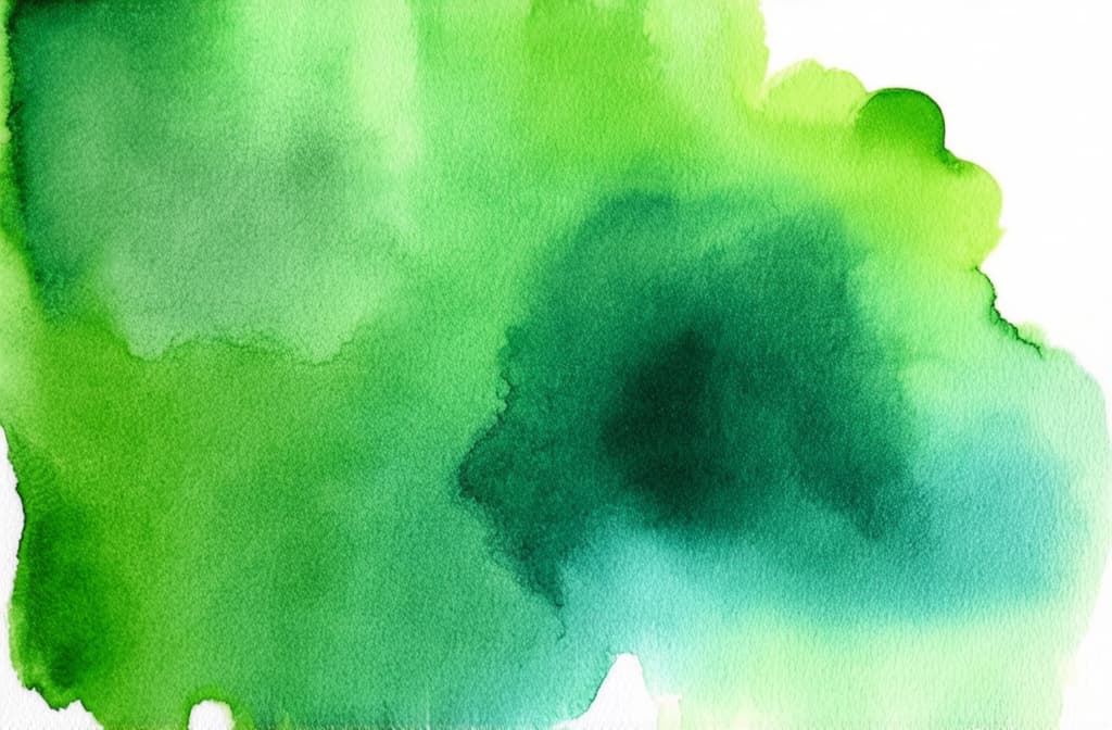  artwork background on a financial theme in green tones ar 3:2, watercolor techniques, featuring fluid colors, subtle gradients, transparency associated with watercolor art