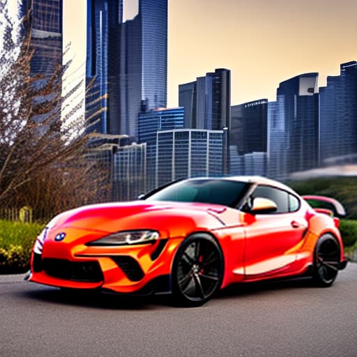 wa-vy style toyota supra tuning hyperrealistic, full body, detailed clothing, highly detailed, cinematic lighting, stunningly beautiful, intricate, sharp focus, f/1. 8, 85mm, (centered image composition), (professionally color graded), ((bright soft diffused light)), volumetric fog, trending on instagram, trending on tumblr, HDR 4K, 8K