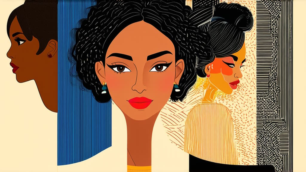  flat illustration, flaticon, (illustration:1.15), different beauty. set of different female heads. different races and nationalities. colored hand drawn illustration ar 16:9, [cory loftis, strobist, pascal campion :: 0.2]