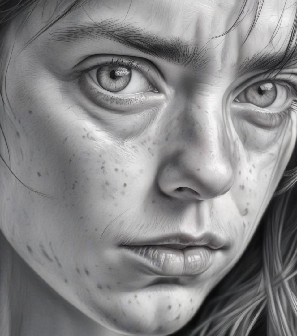  hyperrealistic art portrait drawing style . extremely high resolution details, photographic, realism pushed to extreme, fine texture, incredibly lifelike