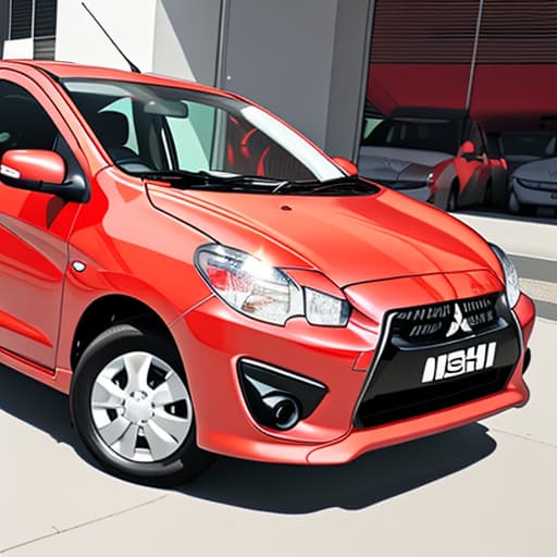  Mitsubishi Mirage Red with promo