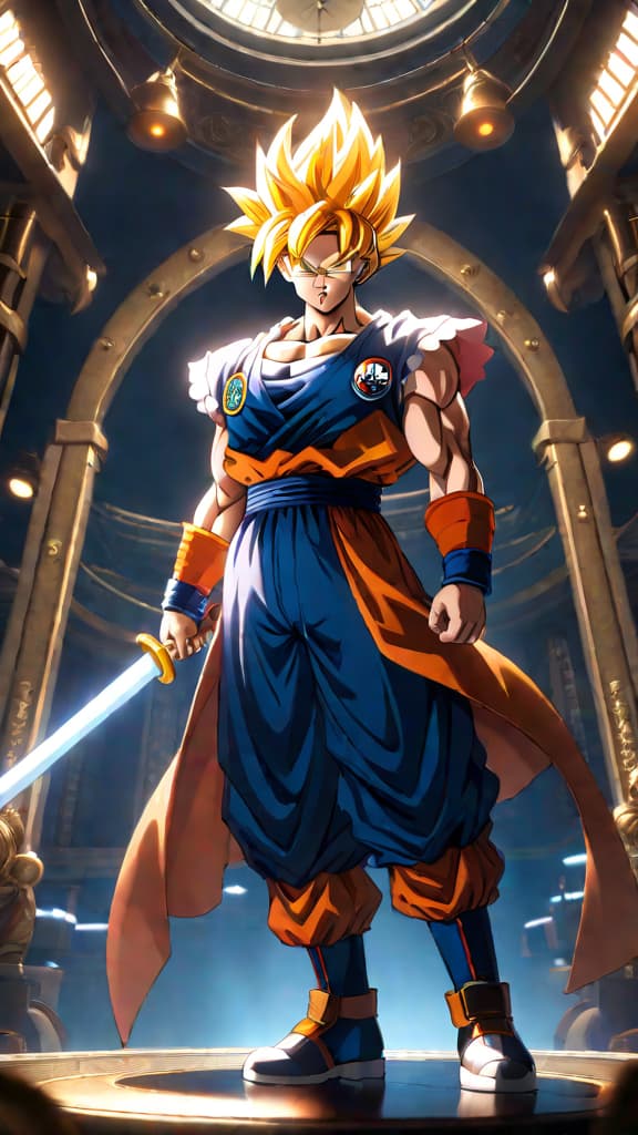  anime art: hyperbolic time chamber from dragon ball intense gravity training pushing fighters to their limits. hyperrealistic, full body, detailed clothing, highly detailed, cinematic lighting, stunningly beautiful, intricate, sharp focus, f/1. 8, 85mm, (centered image composition), (professionally color graded), ((bright soft diffused light)), volumetric fog, trending on instagram, trending on tumblr, HDR 4K, 8K