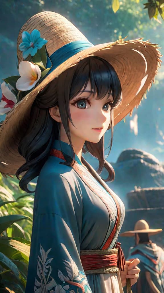  anime art: giant joy boy, surrounded by poneglyphs, noah, elbaf, and the straw hat in mary geoise. hyperrealistic, full body, detailed clothing, highly detailed, cinematic lighting, stunningly beautiful, intricate, sharp focus, f/1. 8, 85mm, (centered image composition), (professionally color graded), ((bright soft diffused light)), volumetric fog, trending on instagram, trending on tumblr, HDR 4K, 8K