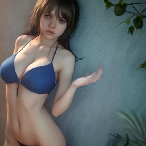 redshift style Mila Azul is an adult woman, full body, hyper realistic and detailed face, perfect body