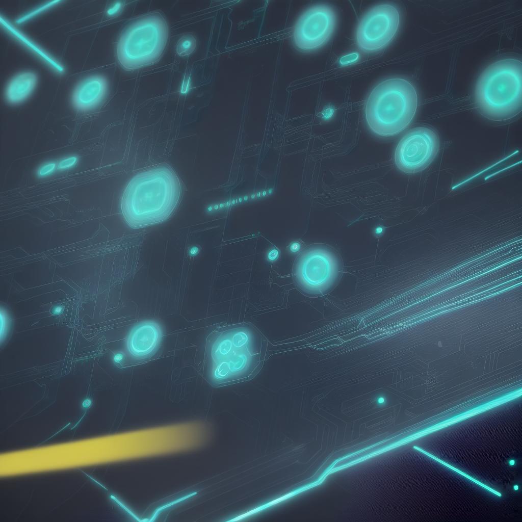  create a futuristic background with interconnected neural networks and glowing circuit patterns.