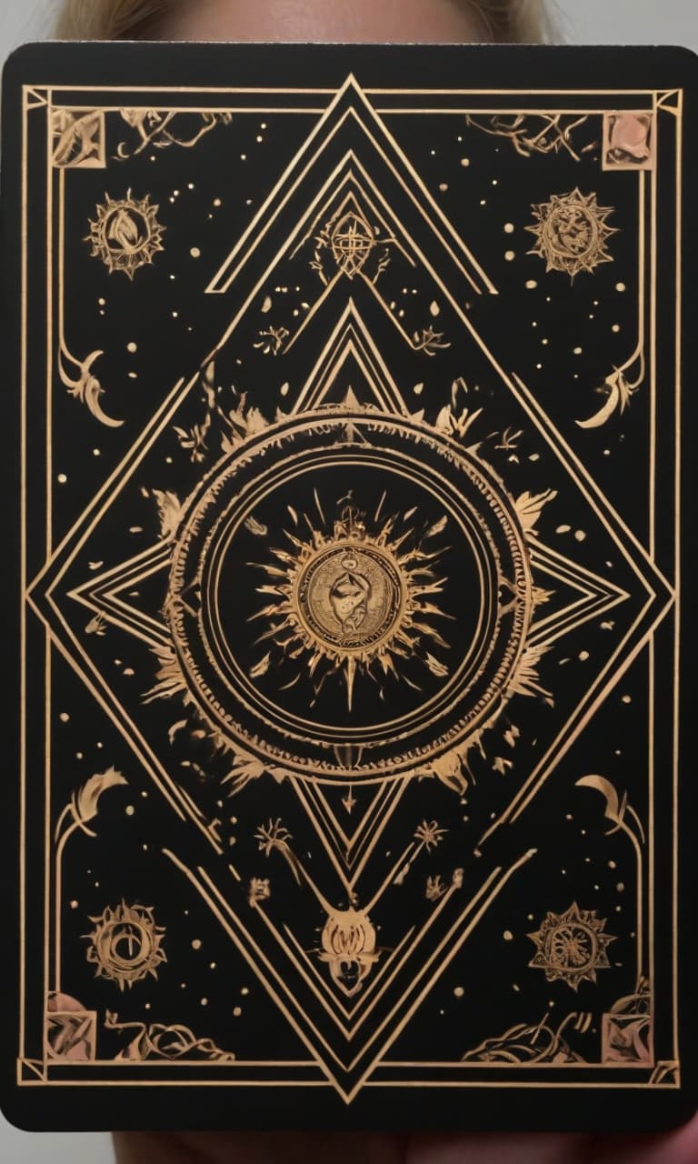  pink, gold, black, white tarot, perfect hands