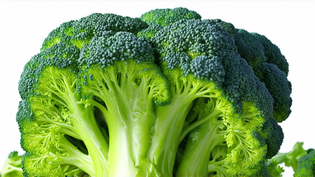  epic realistic, hyperdetailed, (cycles render:1.3), caustics, (glossy:0.58), (artstation:0.82),broccoli on a white background ar 16:9