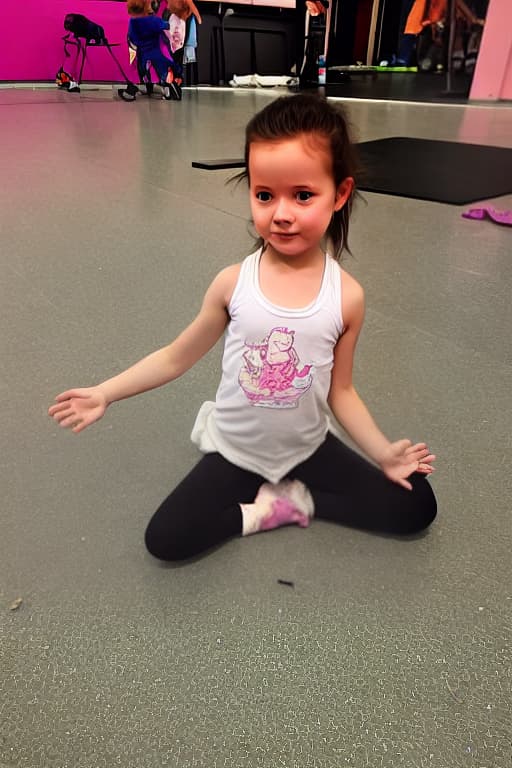  little girl doing splits