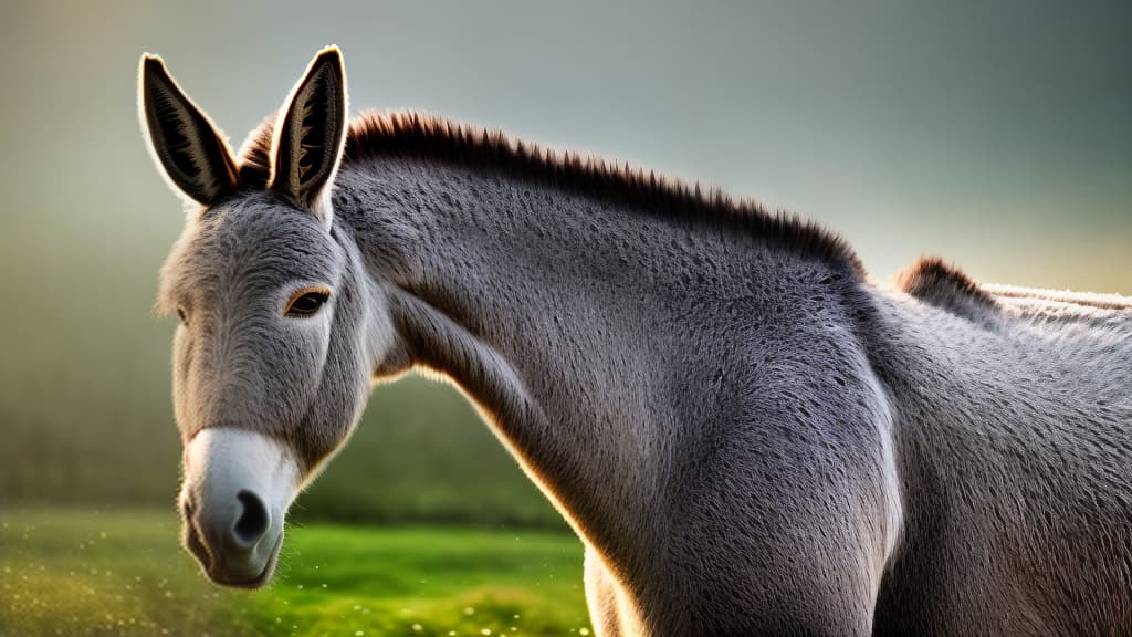  a donkey hyperrealistic, full body, detailed clothing, highly detailed, cinematic lighting, stunningly beautiful, intricate, sharp focus, f/1. 8, 85mm, (centered image composition), (professionally color graded), ((bright soft diffused light)), volumetric fog, trending on instagram, trending on tumblr, HDR 4K, 8K