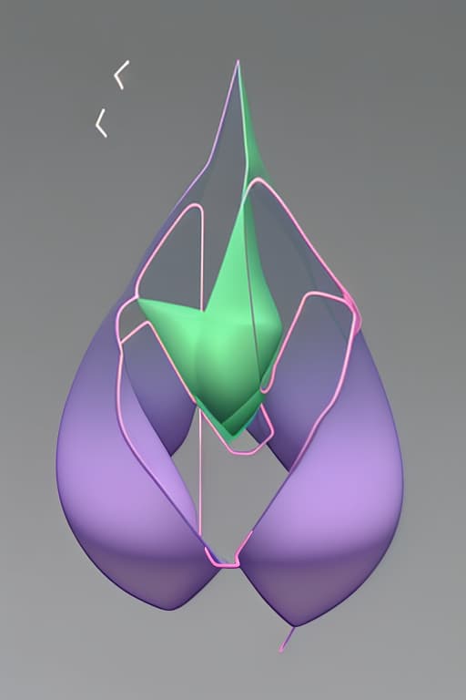  One 3D shape of degenerate conic sections example with color