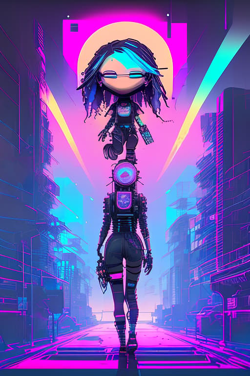 nvinkpunk girl cyberpunk magical artifacts hair blue pink utopia bright eyes tokyo funko pop tattoo, by andrew mccarthy, navaneeth unnikrishnan, manuel dietrich, photo realistic, 8 k, cinematic lighting, hd, atmospheric, hyperdetailed, trending on artstation, deviantart, photography, glow effect