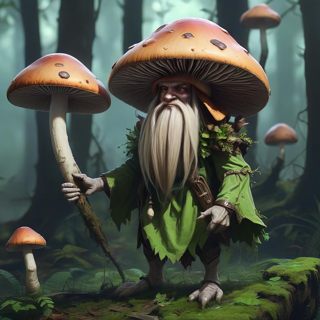  humanoid mushroom, druid