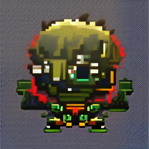  pixel character in the style of dark fantasy, resolution 48x48 pixels, (pixel art) retro ,low resolution ,pixelated ,nostalgic