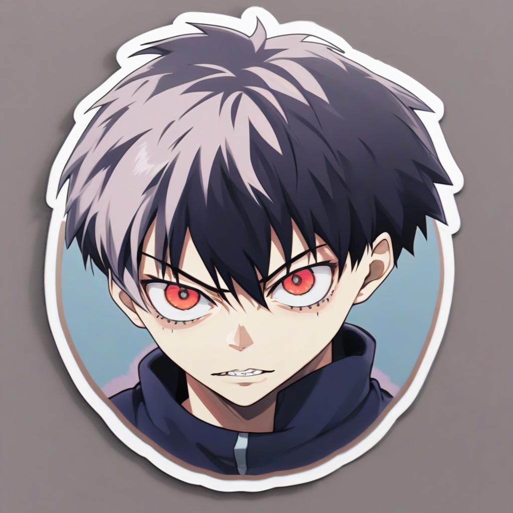  jujutsu kaisen anime, round sticker, sticker