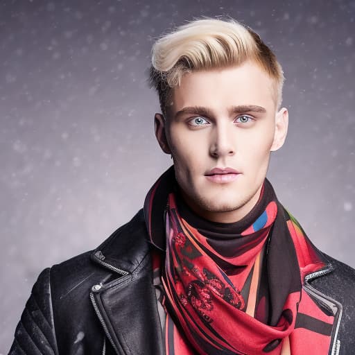 portrait+ style Russian LGBT queer TV actor blonde hunk dude face