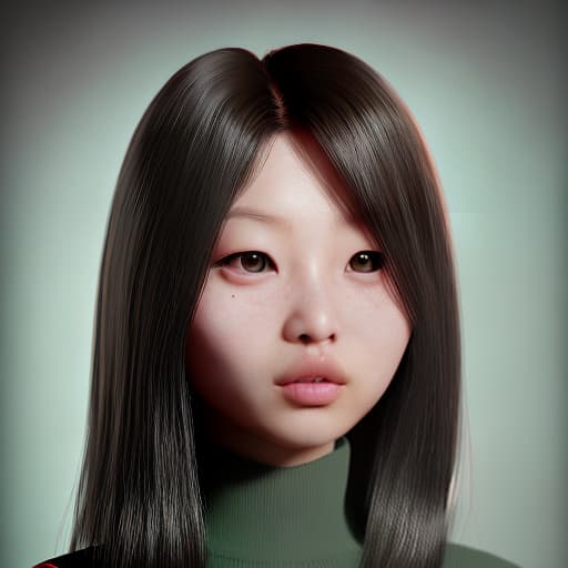 redshift style Jennie Kim as a green-skinned humanoid female from another galaxy