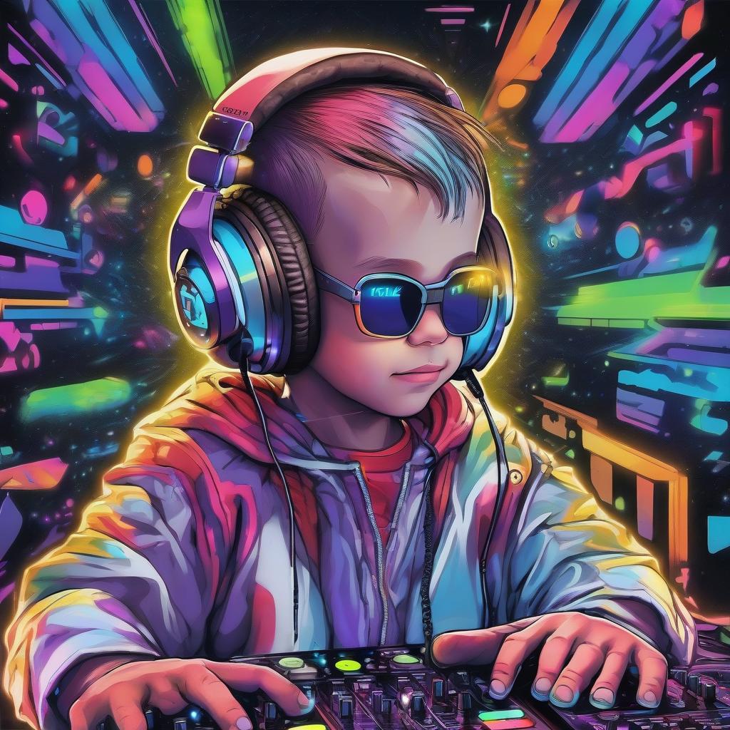  colorful dj of the future