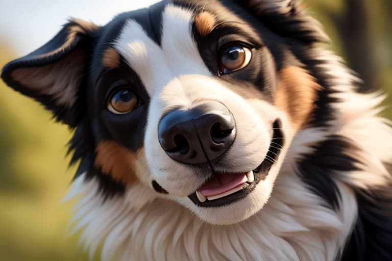  Male Border Collie with canine pussy, open eyes, masterpiece, 4k, fine details,