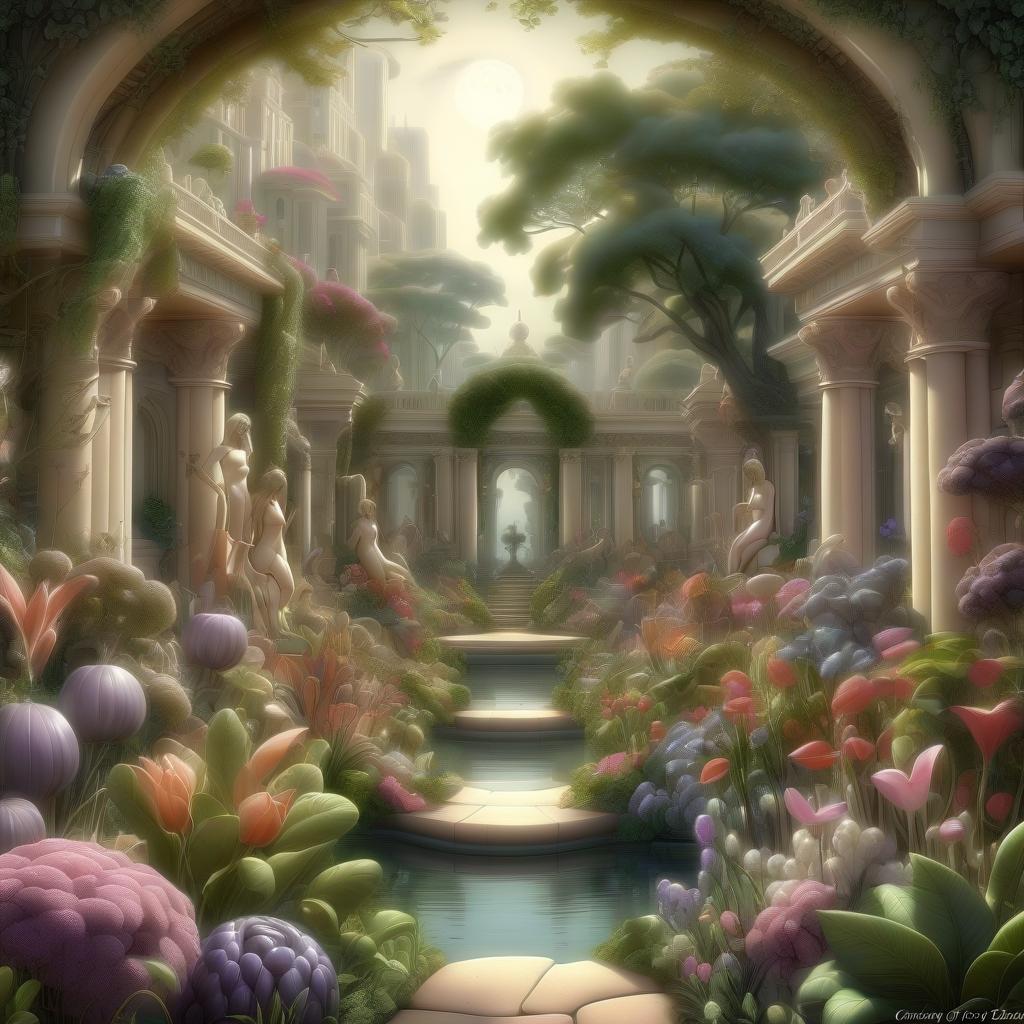  gardens of eden. fantasy