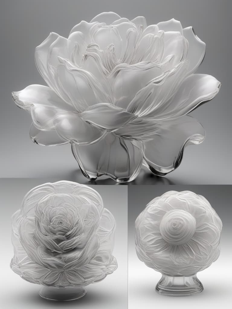  ((colorless glasswork)){glass sculpture,(rose flower/)(/petal only coloring: 1.8),3d stereoscopic modeling},super detailed,high resolution,absurd,adopted,