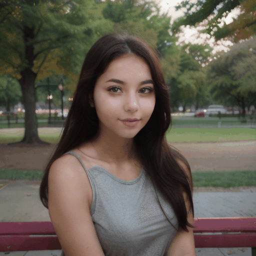 beautiful girl at the park