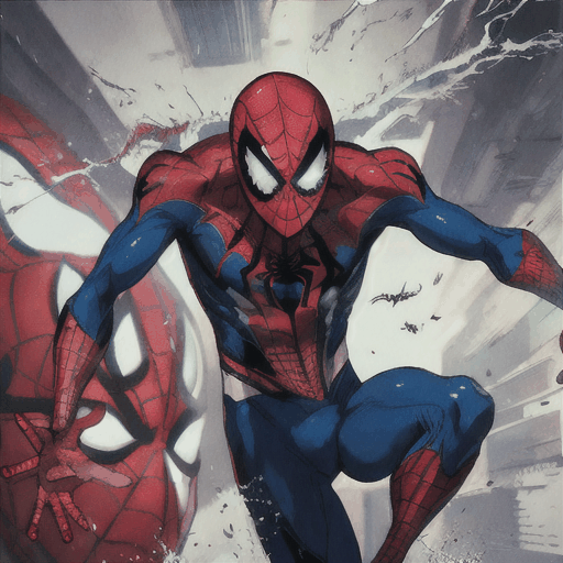 spiderman running
