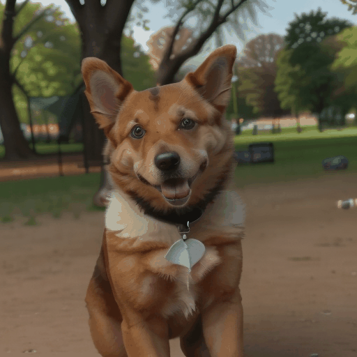 A heartwarming video of an adorable dog playing in a park, showcasing its playful nature and love for fetch.