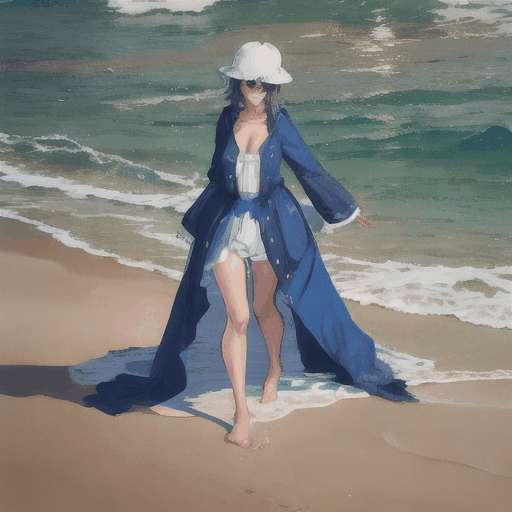 fille sur la plage