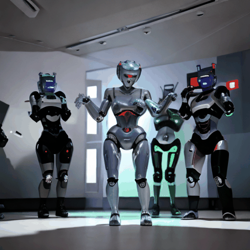 Robot dance party