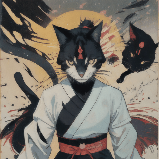 samurai cat