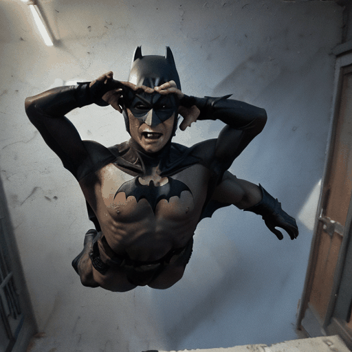 make a video of batman jumping