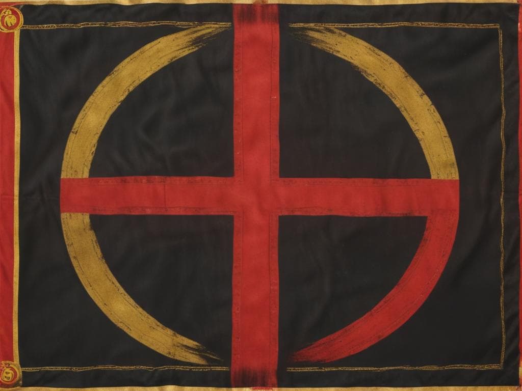 flag:((black:earth),(red:blood),(golden:wealth))