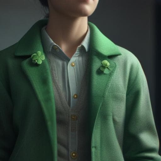 Clovers cartoonish realistic hyperrealistic, full body, detailed clothing, highly detailed, cinematic lighting, stunningly beautiful, intricate, sharp focus, f/1. 8, 85mm, (centered image composition), (professionally color graded), ((bright soft diffused light)), volumetric fog, trending on instagram, trending on tumblr, HDR 4K, 8K