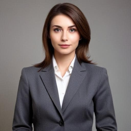 Transform this image into a professional photo. Change the background to white and ensure the person is looking straight ahead.