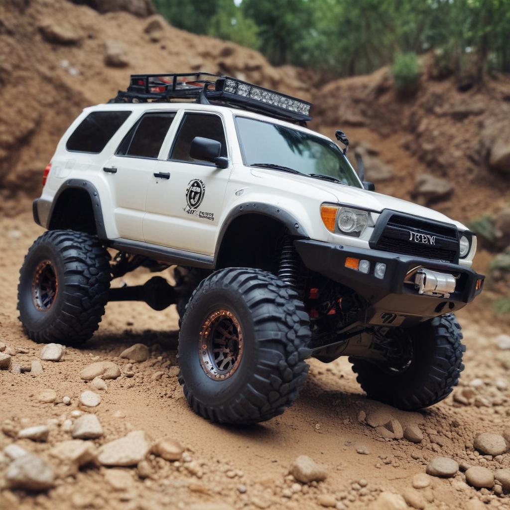 rc crawler Toyota 4runner with mormon eye