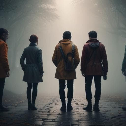 a group of people looking for new ideas hyperrealistic, full body, detailed clothing, highly detailed, cinematic lighting, stunningly beautiful, intricate, sharp focus, f/1. 8, 85mm, (centered image composition), (professionally color graded), ((bright soft diffused light)), volumetric fog, trending on instagram, trending on tumblr, HDR 4K, 8K