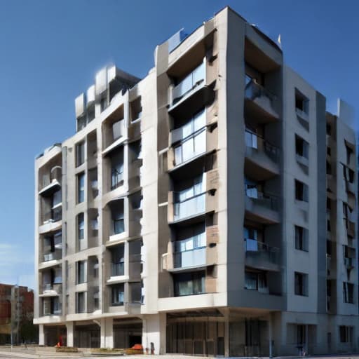 12-storey residential building modern architecture