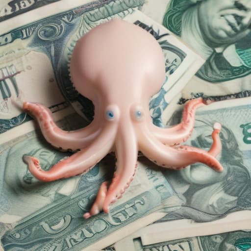 Squid with money