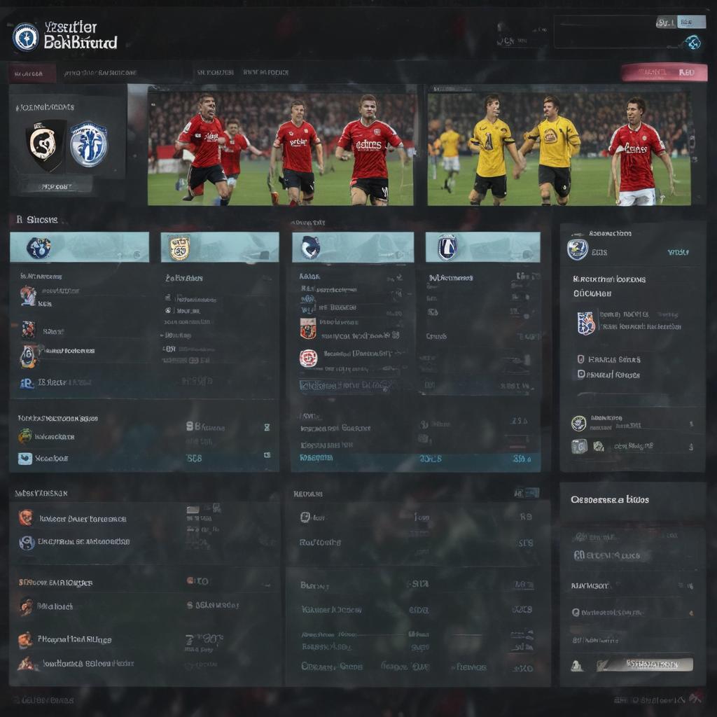 Create a high-definition, photorealistic image of a modern WordPress dashboard interface. The screen displays a draft blog post focused on Premier League highlights, including vivid images of key moments from recent matches. Incorporate detailed match statistics, player profiles, and vibrant team logos. The overall design should be clean, intuitive, and visually appealing, reflecting the fast-paced, energetic nature of Premier League football.