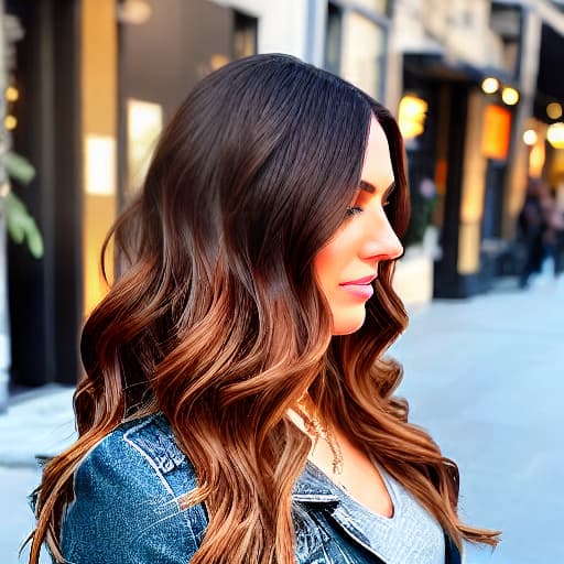  girl sitting in cafe her hair is brown and golden hour in her hair hyperrealistic, full body, detailed clothing, highly detailed, cinematic lighting, stunningly beautiful, intricate, sharp focus, f/1. 8, 85mm, (centered image composition), (professionally color graded), ((bright soft diffused light)), volumetric fog, trending on instagram, trending on tumblr, HDR 4K, 8K