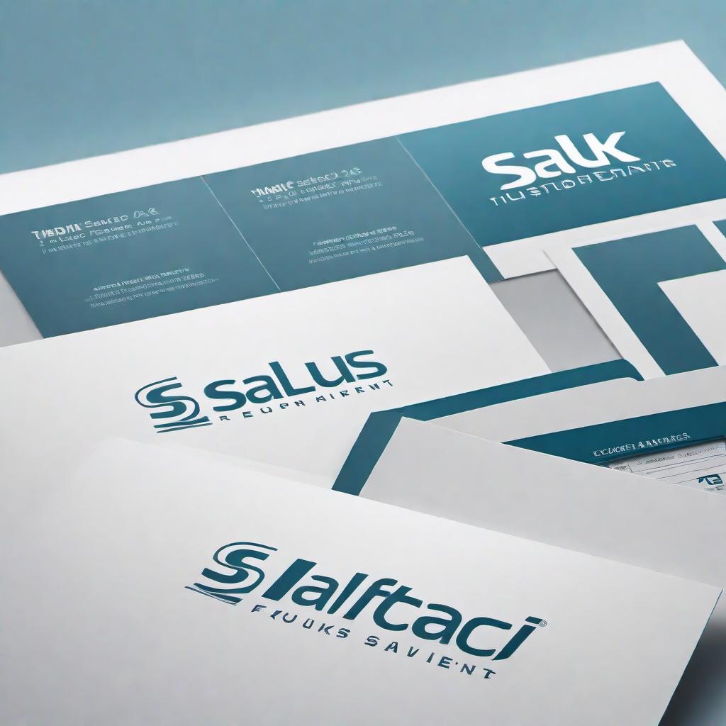  A professional logo for a medical equipment company named 'Salus' that conveys trust, speed, and reliability. The design should feature clean lines, a modern and sleek aesthetic, and elements that signify medical service, such as a cross or medical tools. Use a professional color palette, such as blues and whites, to convey a sense of trust and efficiency. Ensure the company's name 'Salus' is prominently displayed in a sleek, modern font. hyperrealistic, full body, detailed clothing, highly detailed, cinematic lighting, stunningly beautiful, intricate, sharp focus, f/1. 8, 85mm, (centered image composition), (professionally color graded), ((bright soft diffused light)), volumetric fog, trending on instagram, trending on tumblr, HDR 4K, 8K